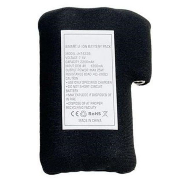 검은 천으로 감싼 18650 리튬 이온 배터리 팩 2S1P 7.4V 2000mAh 2200mAh 2600mAh 3500mAh 배터리 팩 가열 장갑용