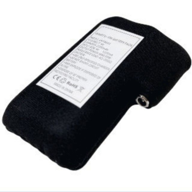 검은 천으로 감싼 18650 리튬 이온 배터리 팩 2S1P 7.4V 2000mAh 2200mAh 2600mAh 3500mAh 배터리 팩 가열 장갑용