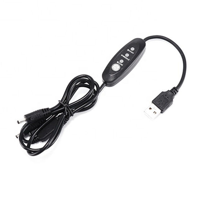 낮은 전압 Usb Dc 케이블 13cm 직각 Usb 전원 스위치 케이블