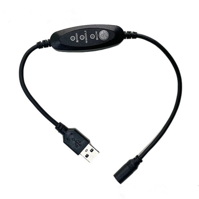 낮은 전압 Usb Dc 케이블 13cm 직각 Usb 전원 스위치 케이블