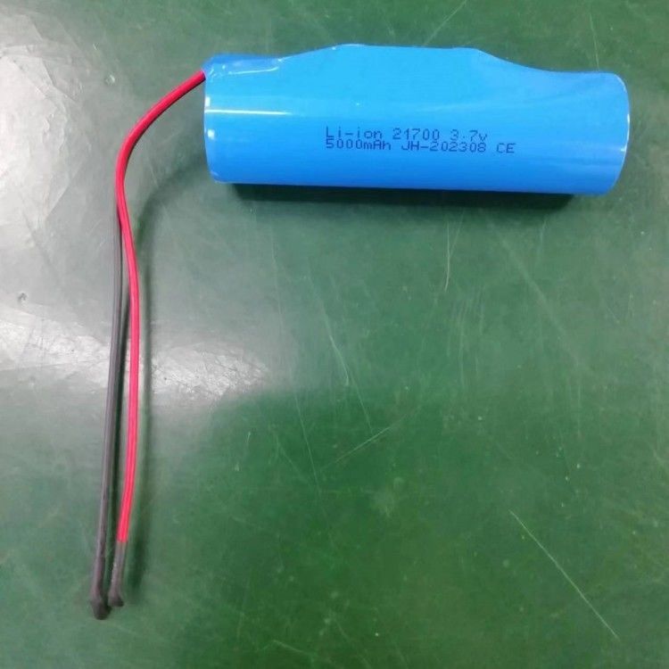 3.7V 5000mAh 21700 PCB와 리드 20 AWG 전자 장치