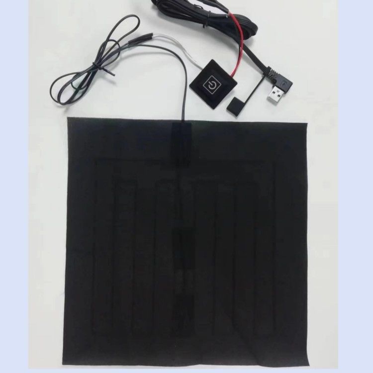 사용자 지정 의류 가열 패드 24 * 24cm 가열 베개 5V USB 굽기 머리로