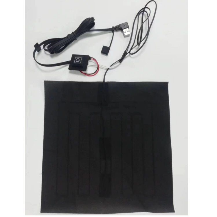 사용자 지정 의류 가열 패드 24 * 24cm 가열 베개 5V USB 굽기 머리로