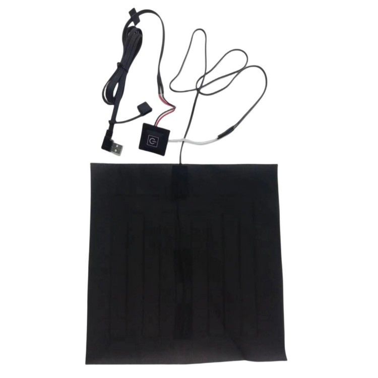 사용자 지정 의류 가열 패드 24 * 24cm 가열 베개 5V USB 굽기 머리로