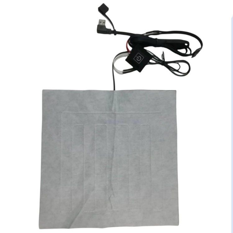 사용자 지정 의류 가열 패드 24 * 24cm 가열 베개 5V USB 굽기 머리로