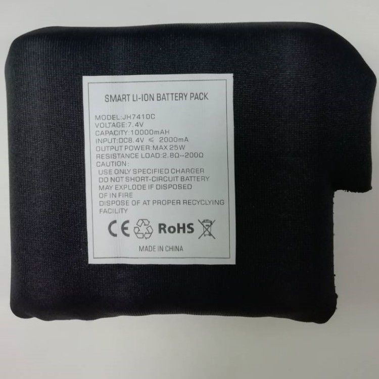 검은 다이빙 옷 7.4V 10000mAh 배터리 21700 2S2P 가열 코트를 위해