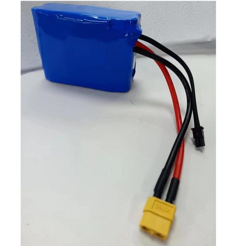 사용자 지정 배터리 팩 7.4V 16Ah 2S5P 18650 셀 3200mAh BMS 25A MX3.0 충전 플러그와 함께