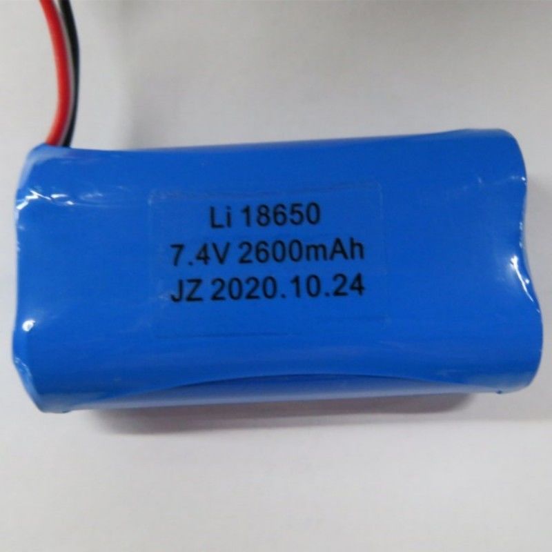 7.4V 2600mAh 18650 셀 배터리 팩 3 리드 및 3 핀 접촉