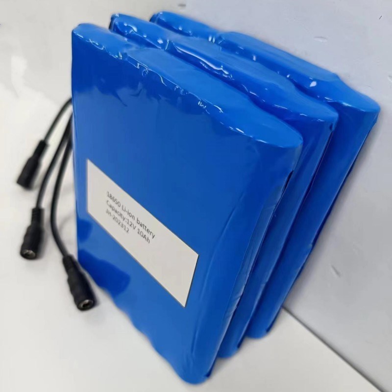 평면 배터리 팩 12V 10Ah 18650 리?? 배터리 3s4p DC 여성 플러그로 PVC 난방 패드