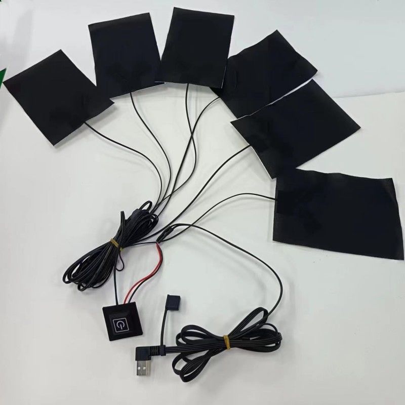 6in1 옷 가열 패드 10x15cm 케이블 길이 1M 최대 온도 50도