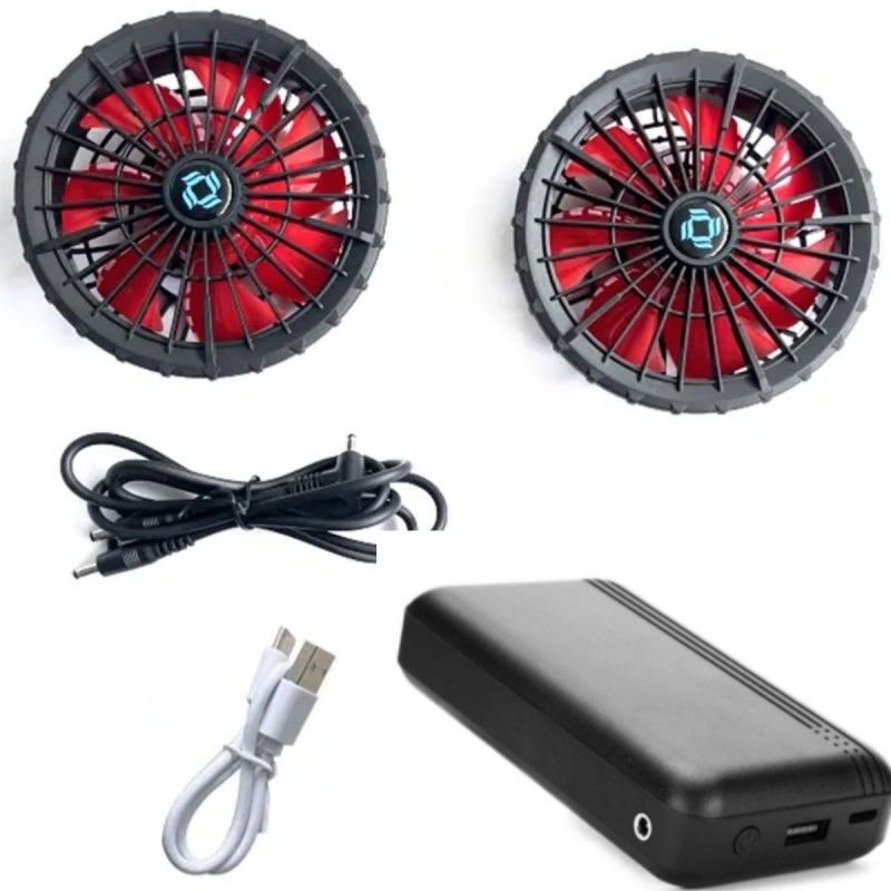 워크웨어 재킷 냉각 팬 배터리 세트 12V 10000mAh 중국 브러시리스 모터