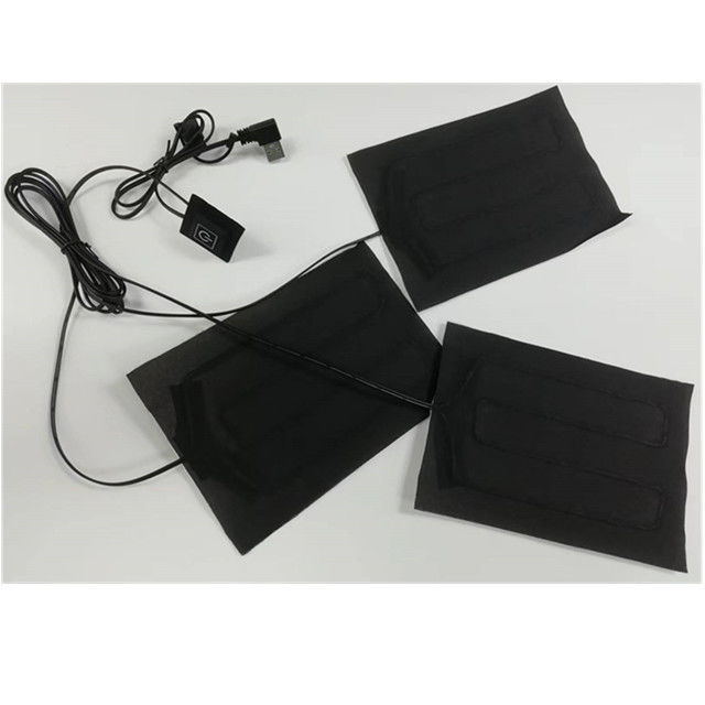 먼 적외선 의류 히팅 패드 3 1 5V USB 히터 시트 재킷