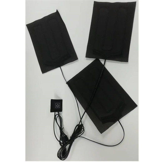 먼 적외선 의류 히팅 패드 3 1 5V USB 히터 시트 재킷