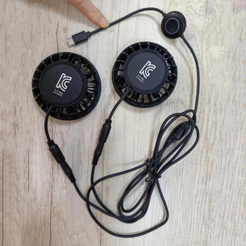 바지 팬 2pcs 작은 냉각 팬 5V C형 플러그와 함께
