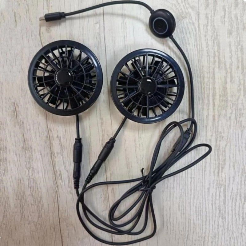 바지 팬 2pcs 작은 냉각 팬 5V C형 플러그와 함께
