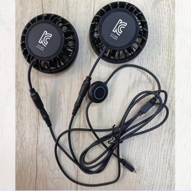바지 팬 2pcs 작은 냉각 팬 5V C형 플러그와 함께