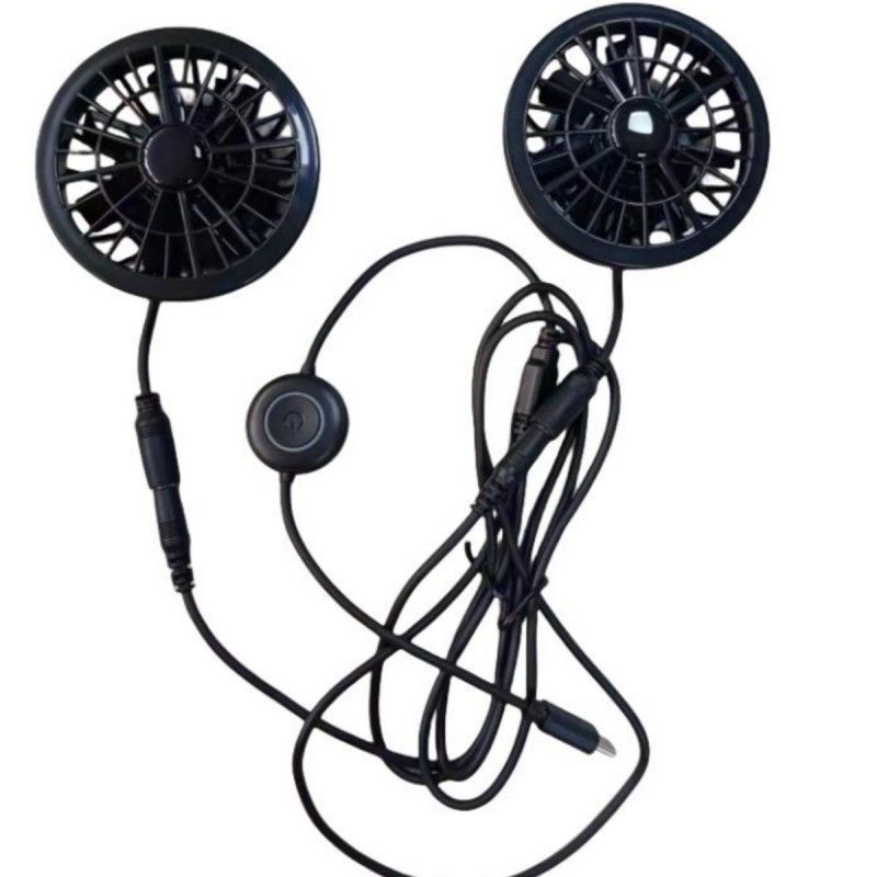 바지 팬 2pcs 작은 냉각 팬 5V C형 플러그와 함께