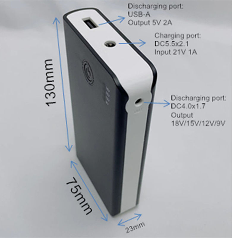 배터리 파워뱅크 DC 4 레벨 출력 전압 18V 15V 12V 9V 여름 코트 팬