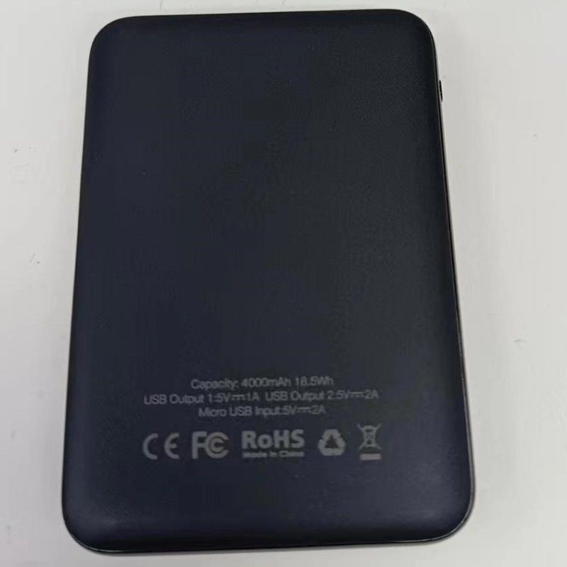 미니 패스터 파워뱅크 4000mAh 5V 2A 손바닥 사이즈 슈퍼 슬림 배터리 파워뱅크