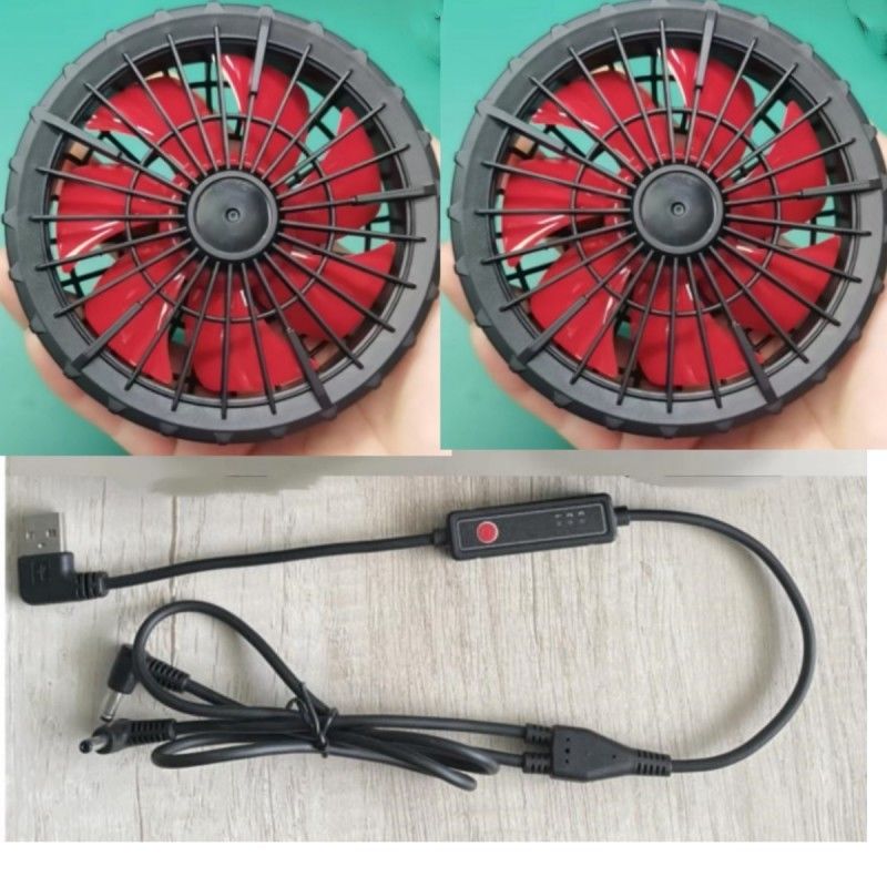 외부 직경 105mm 7 옥외 옷을 위한 회전하는 바람개비 재킷 냉각팬