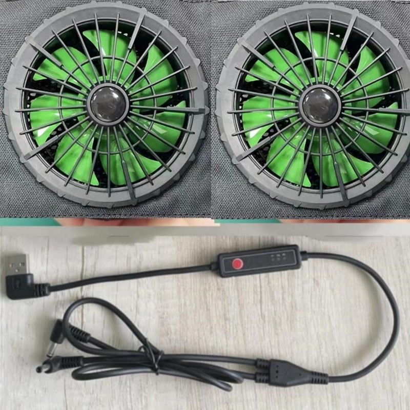 외부 직경 105mm 7 옥외 옷을 위한 회전하는 바람개비 재킷 냉각팬