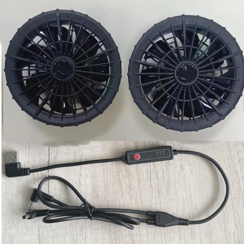 외부 직경 105mm 7 옥외 옷을 위한 회전하는 바람개비 재킷 냉각팬