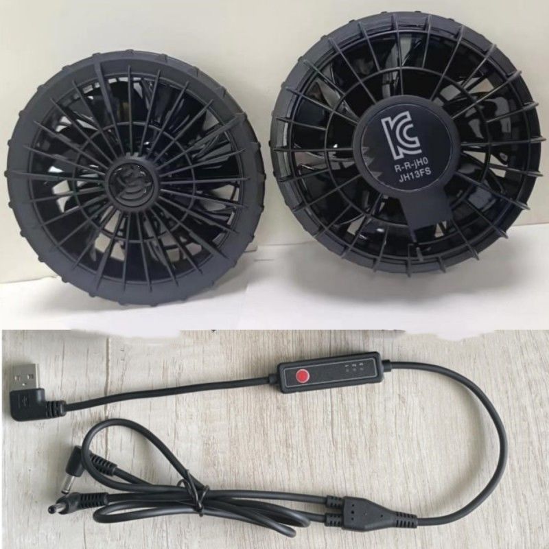 외부 직경 105mm 7 옥외 옷을 위한 회전하는 바람개비 재킷 냉각팬