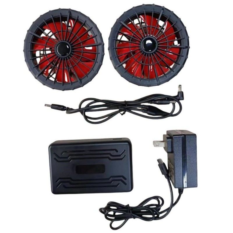 19V 팬 배터리 세트 20000mAh 여름 냉각 베스트 12시간 작업 시간