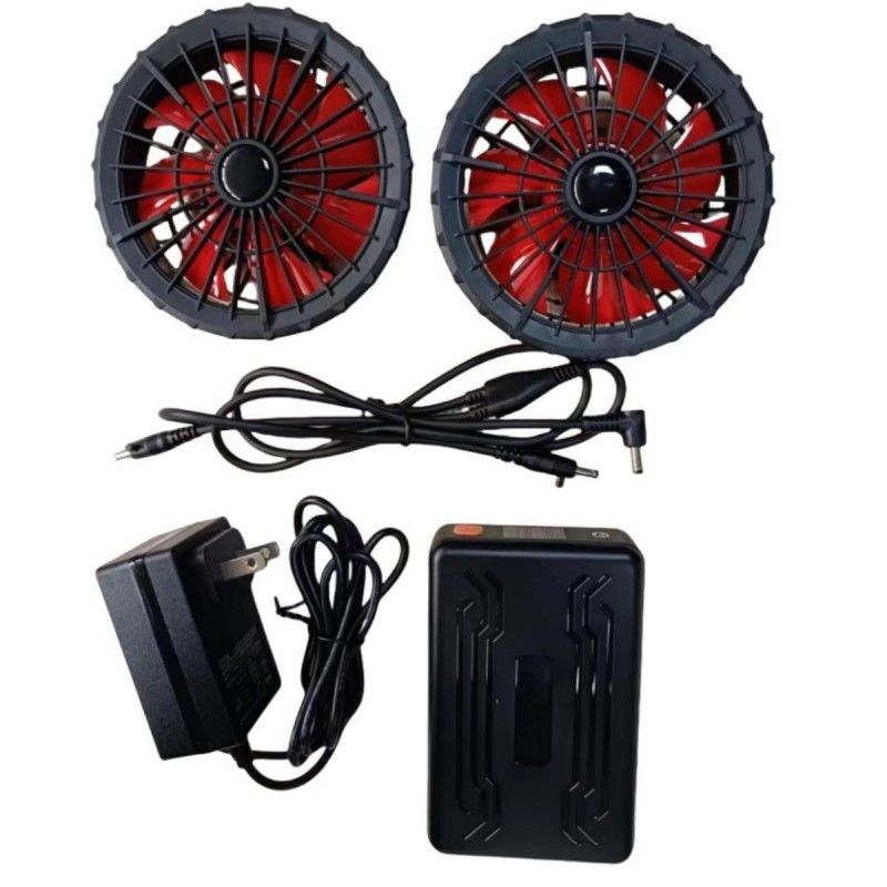 19V 팬 배터리 세트 20000mAh 여름 냉각 베스트 12시간 작업 시간