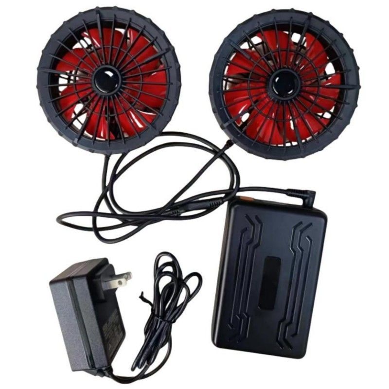 19V 팬 배터리 세트 20000mAh 여름 냉각 베스트 12시간 작업 시간