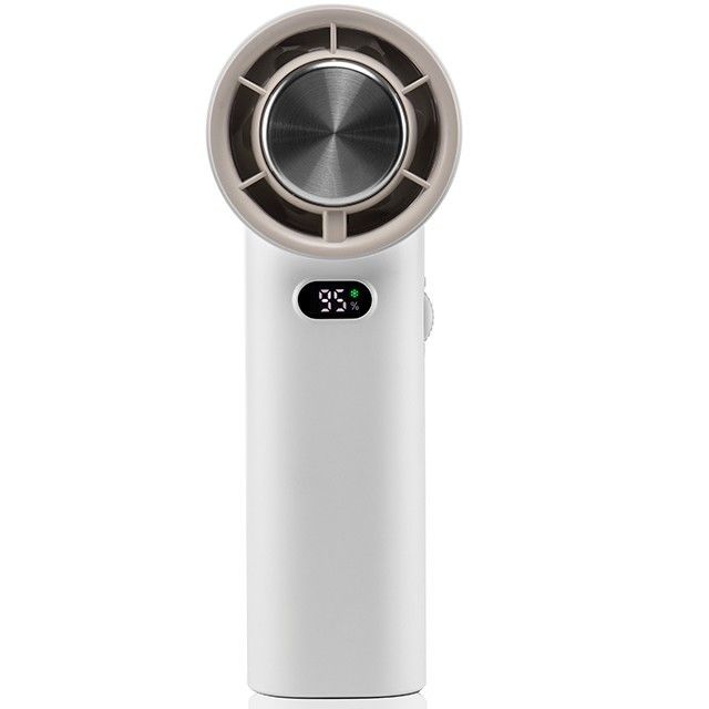 스텝리스 속도 조절 얼음 냉각 팬 13000 RPM 블레이드리스 휴대용 핸드 홀드 팬 3600mAh