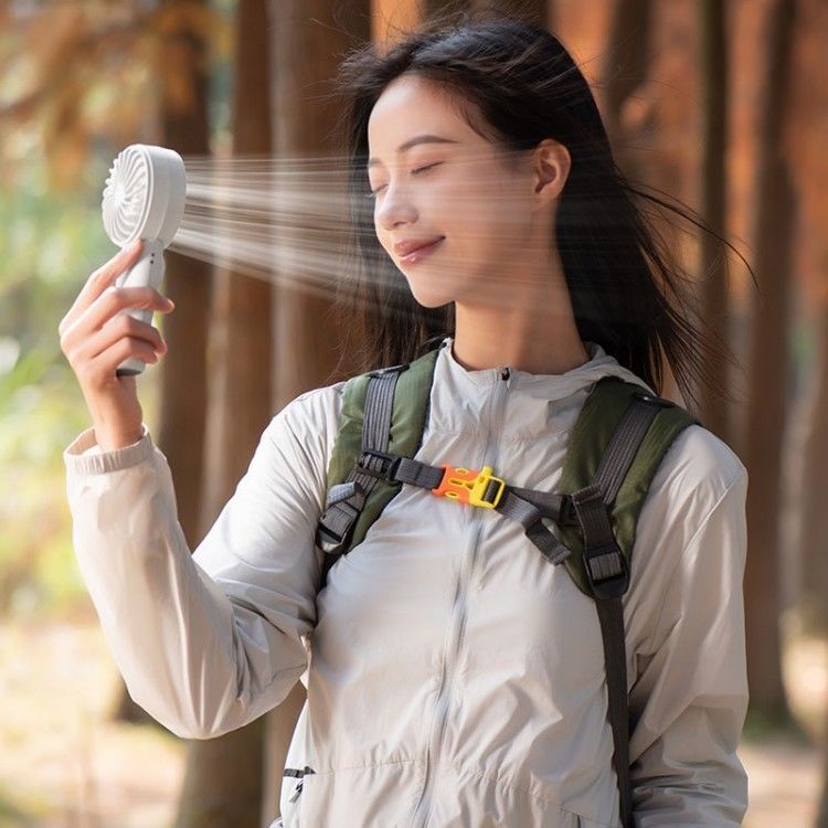 LED 디지털 디스플레이 배터리 작동 휴대용 팬 헝그 목 팬 전기 팬 여행용 휴대용 접기