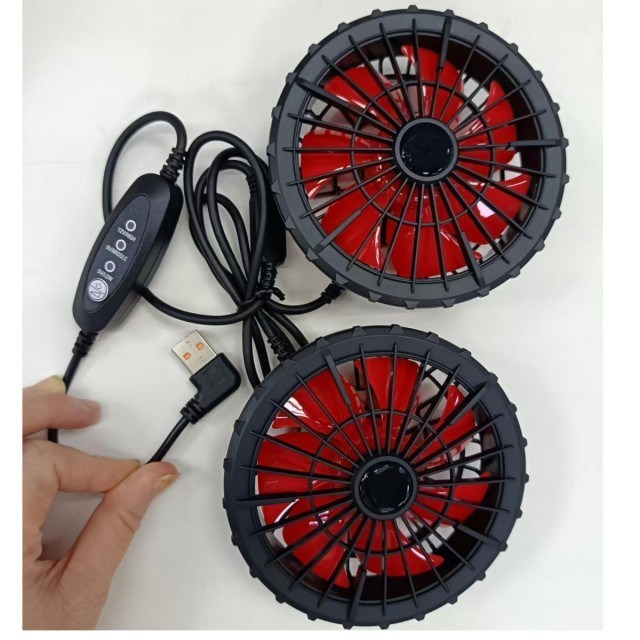 재킷 냉각 팬 12V 팬 USB 제어 바람 속도 12V 고 9V 중저 5V