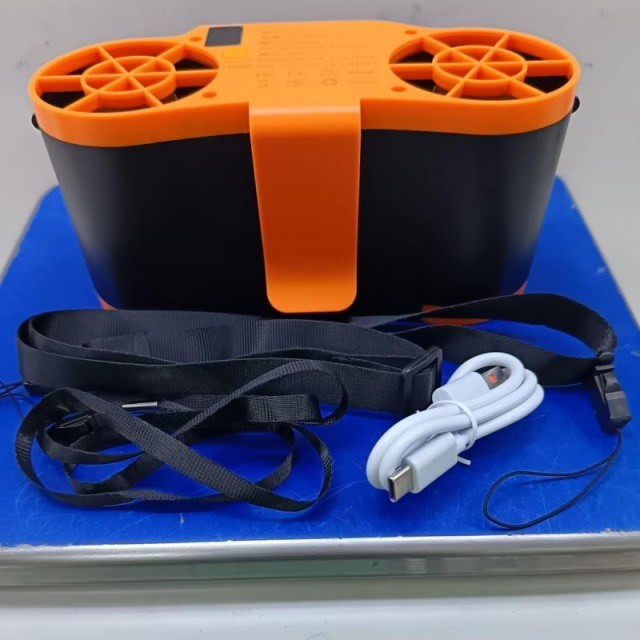 20000mAh 배터리 휴대용 허리 선풍기 6단계 풍속 조절 및 보조 배터리 기능