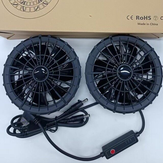 여름 노동복 팬 재킷 100 % 면 장袖 재킷 플래너와 함께 파워뱅크 10000mAh 용접기