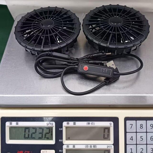 여름 냉각 외복 팬 3 레벨 속도 자켓 냉각 팬 슈퍼 얇은 34mm
