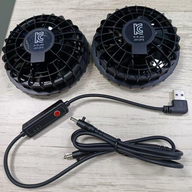 여름 냉각 외복 팬 3 레벨 속도 자켓 냉각 팬 슈퍼 얇은 34mm